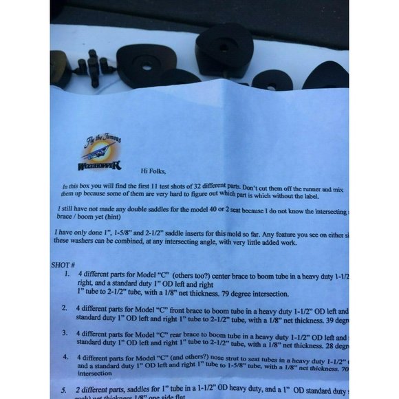 RC Plane Wing Saddle Kit with Instructions - Picture 6 of 7